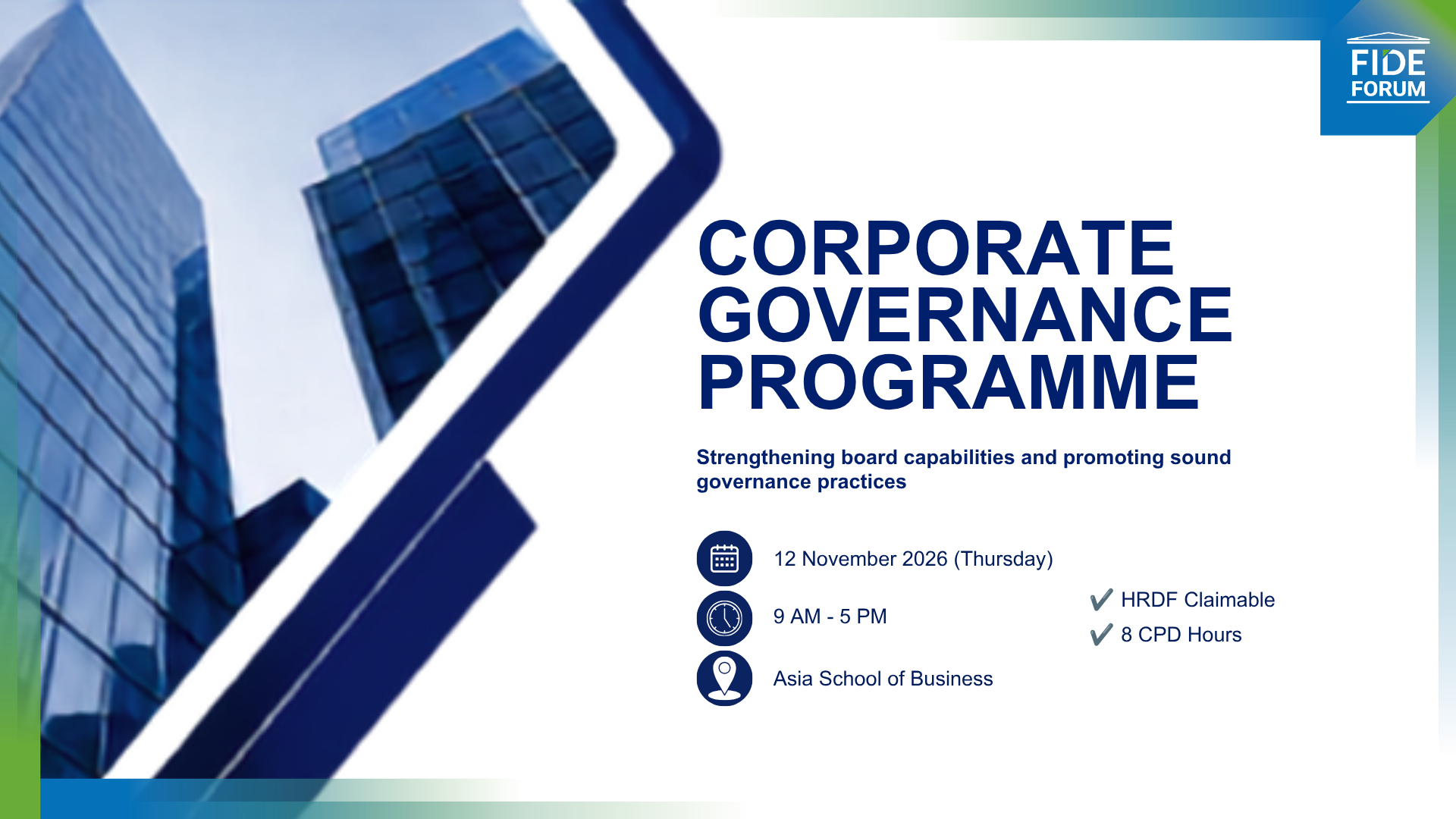Corporate Governance Programme 