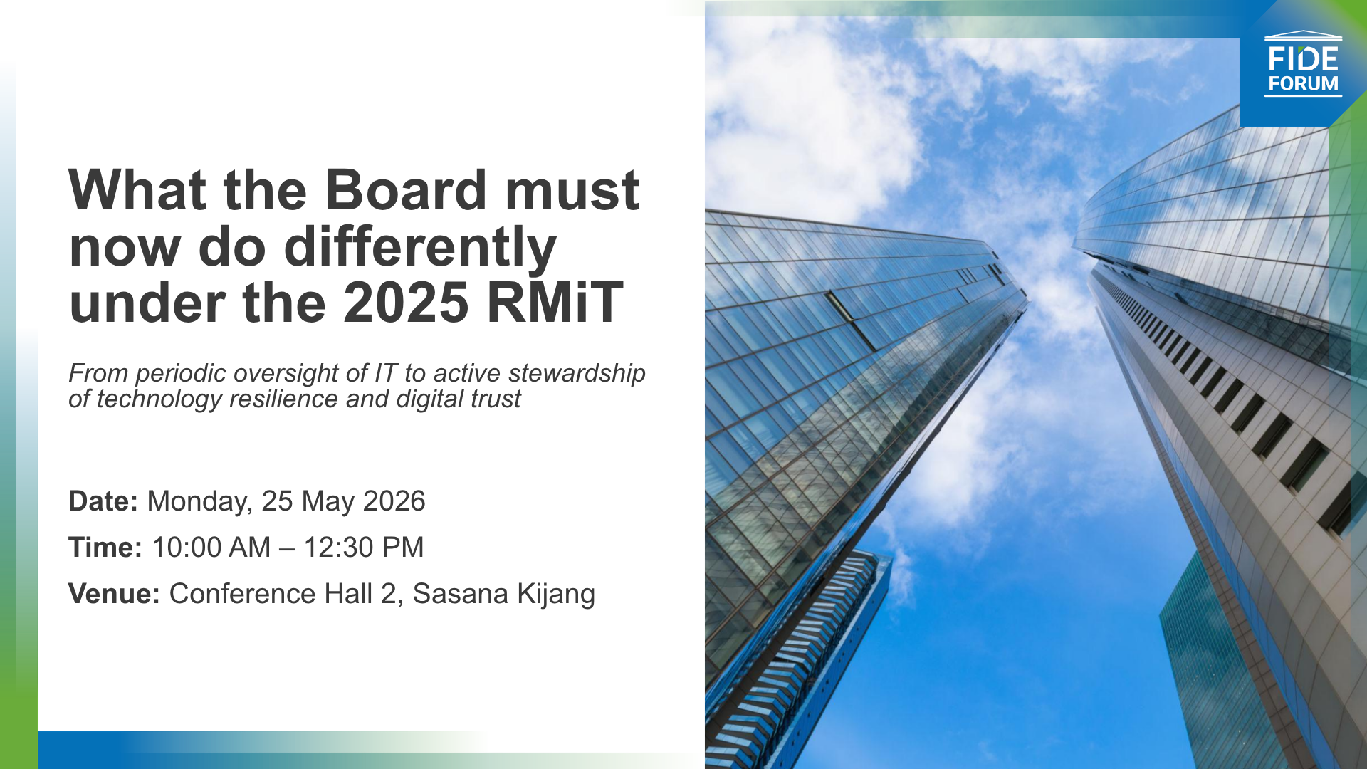 What the Board must now do differently under the 2025 RMiT: 