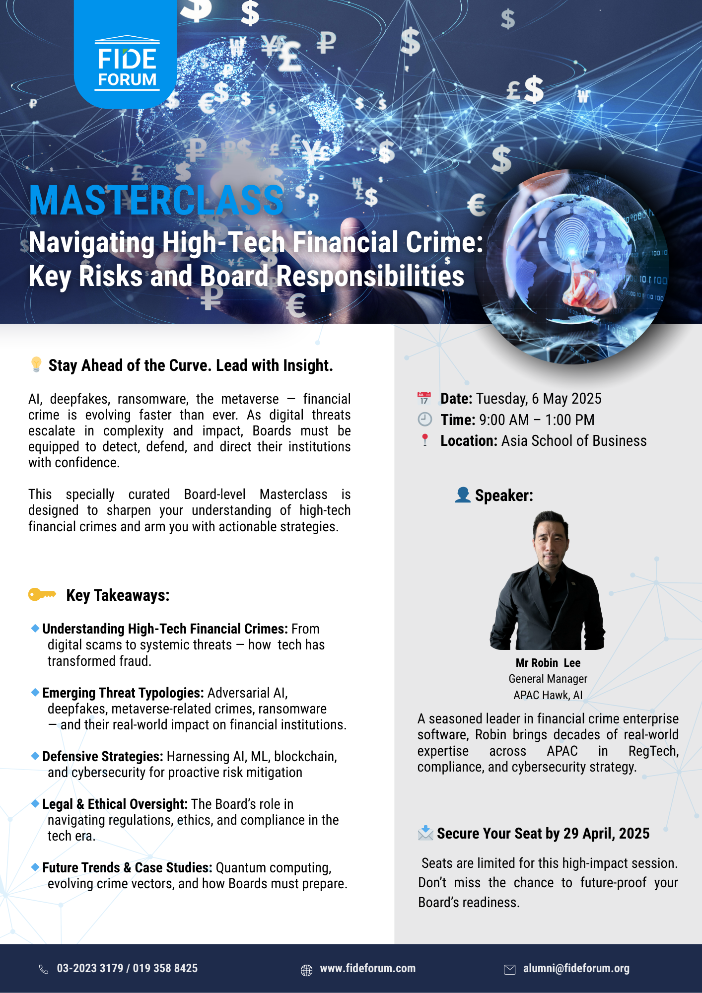 Masterclass | Navigating High-Tech Financial Crime: Key Risks and Board Responsibilities